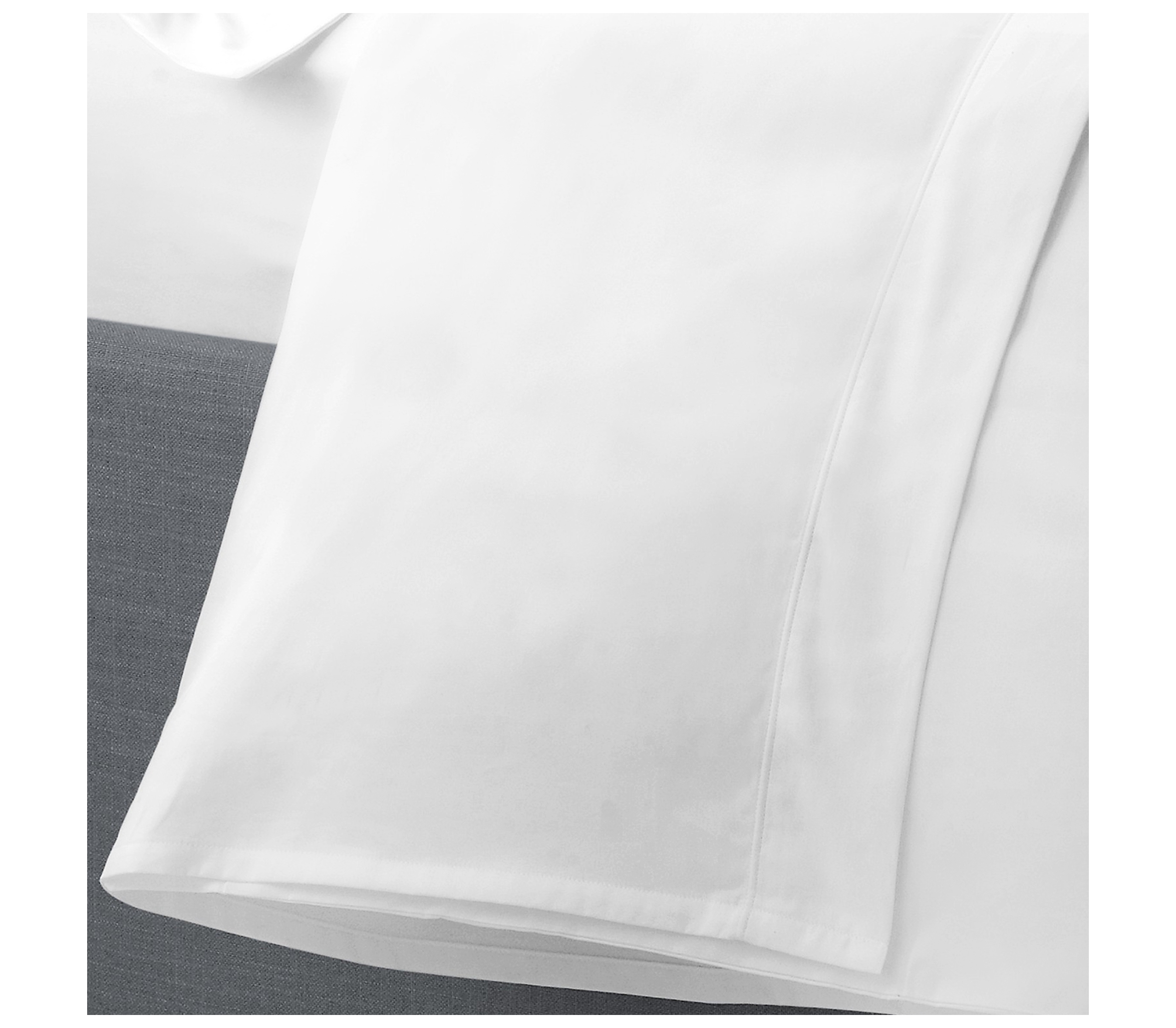 Serene Plain Dye White Flat Sheet J Rosenthal & Son