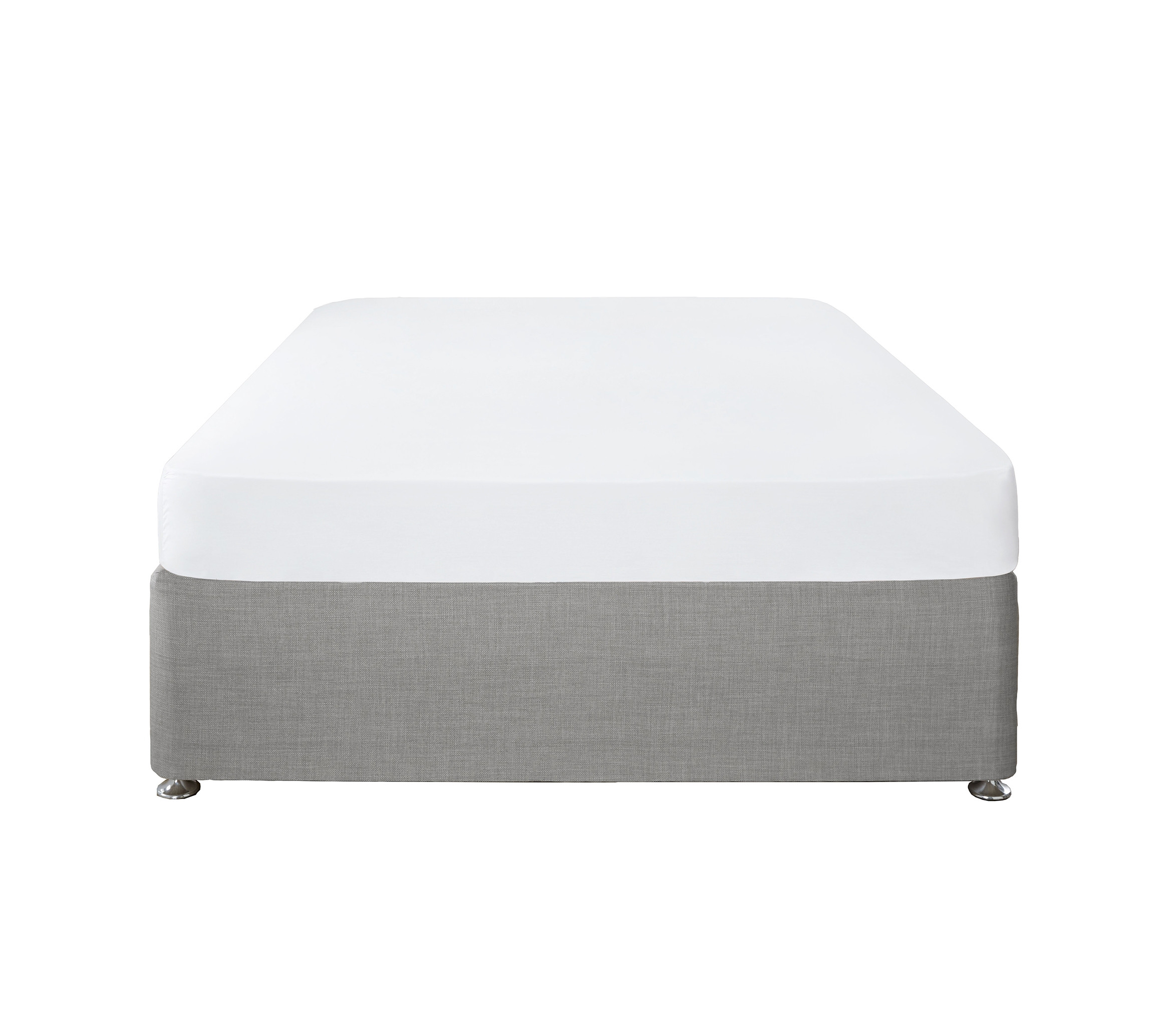 Serene Plain Dye White 32cm Fitted Sheet J Rosenthal & Son