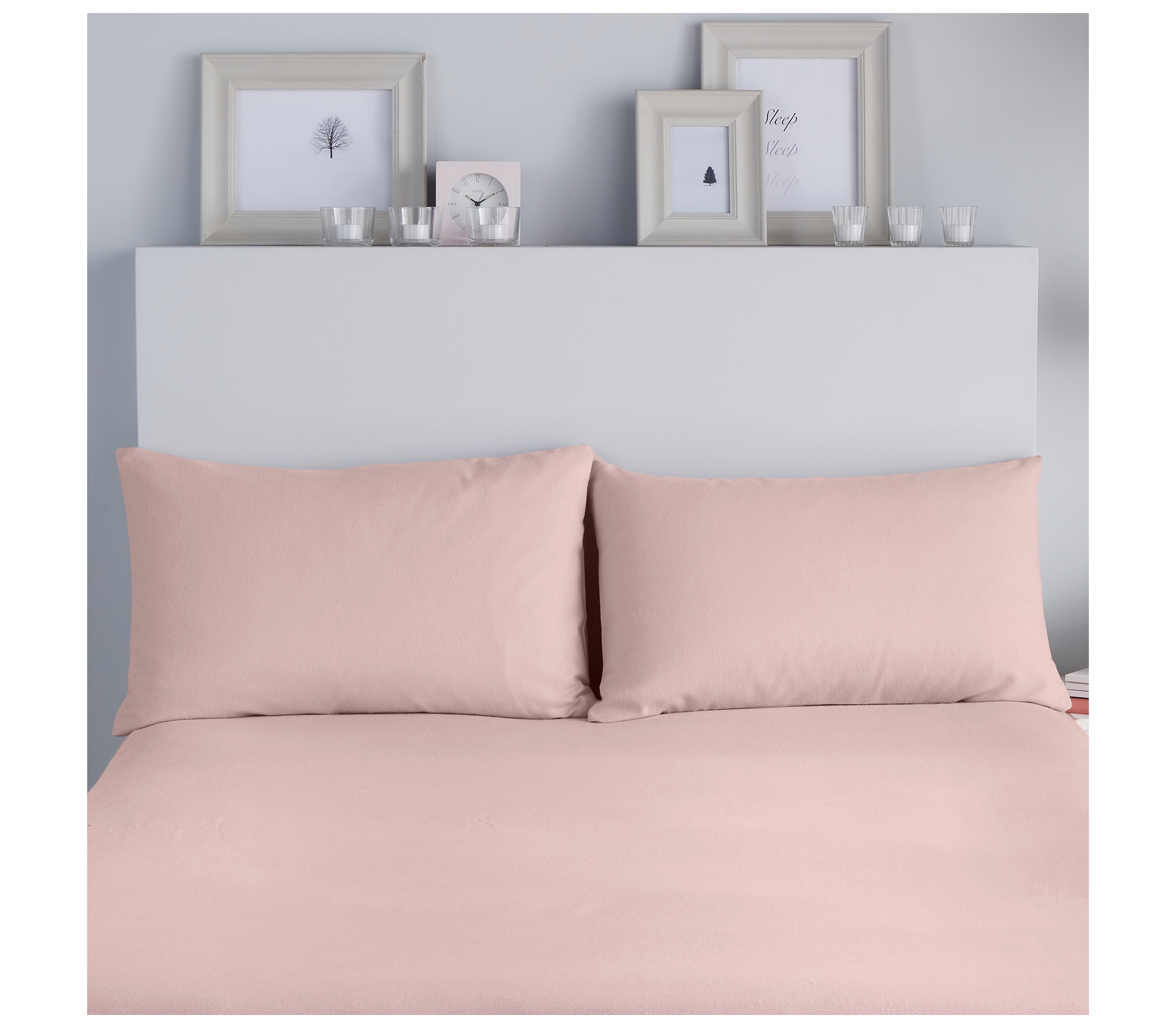 Fusion Brushed Pink Pair of Pillowcases J Rosenthal & Son