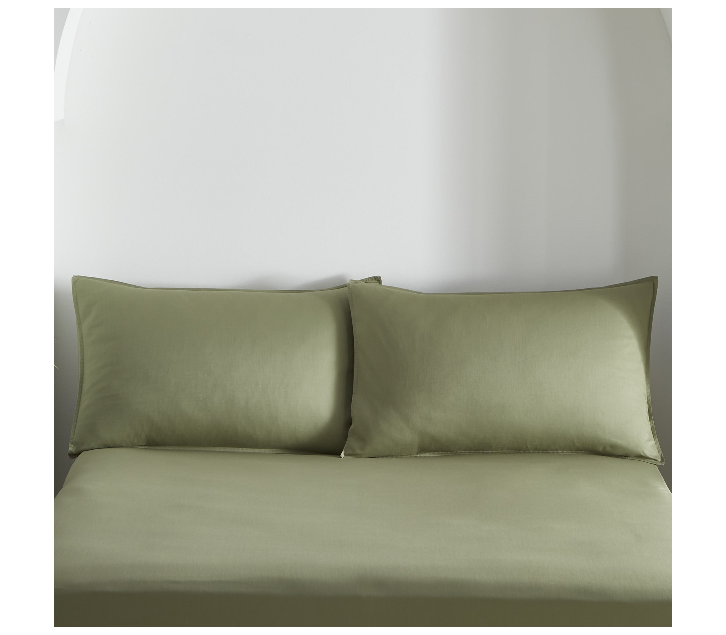 Appletree Cassia Khaki Housewife Pillowcases J Rosenthal & Son