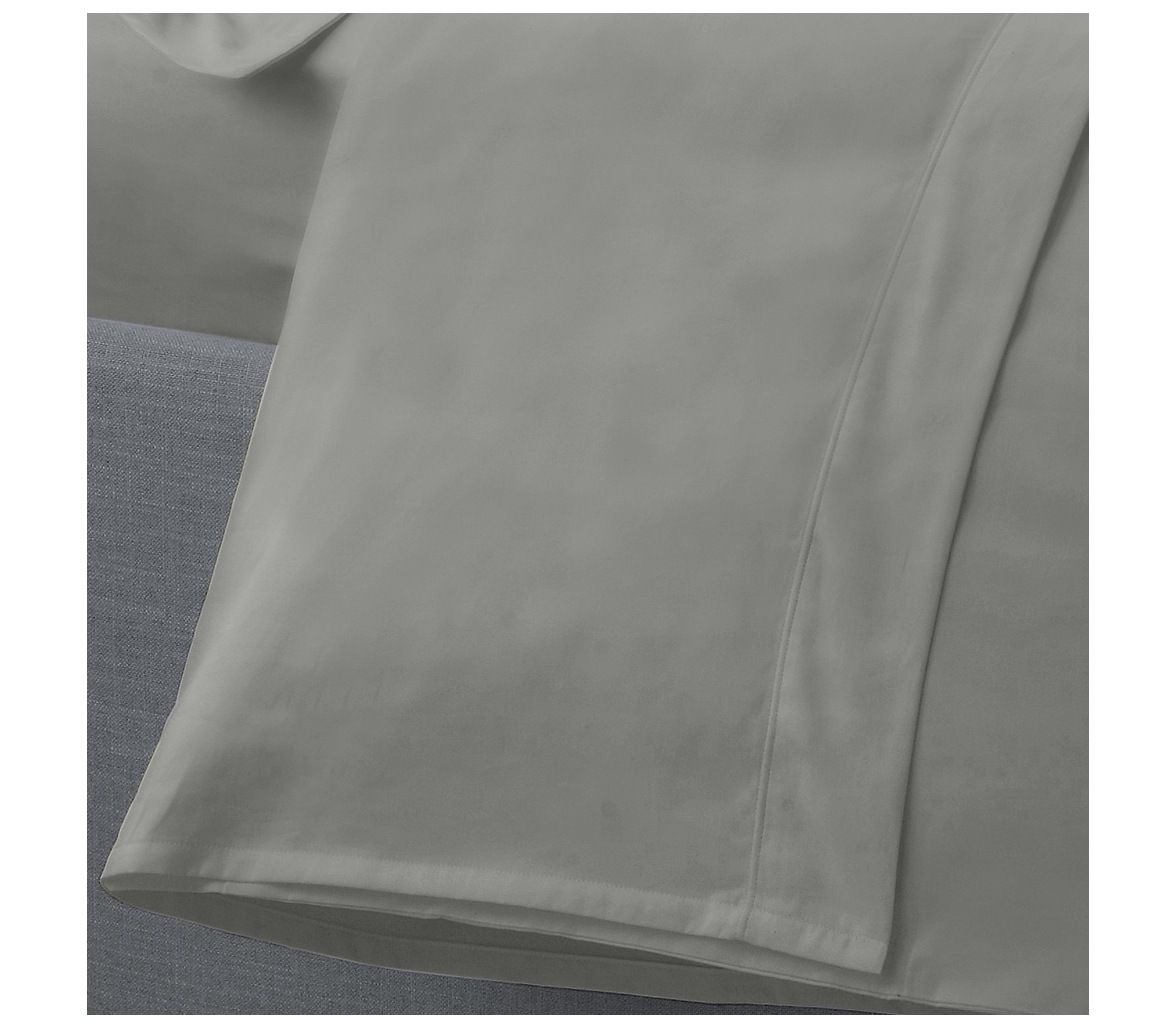 Serene Plain Dye Grey Flat Sheet J Rosenthal & Son