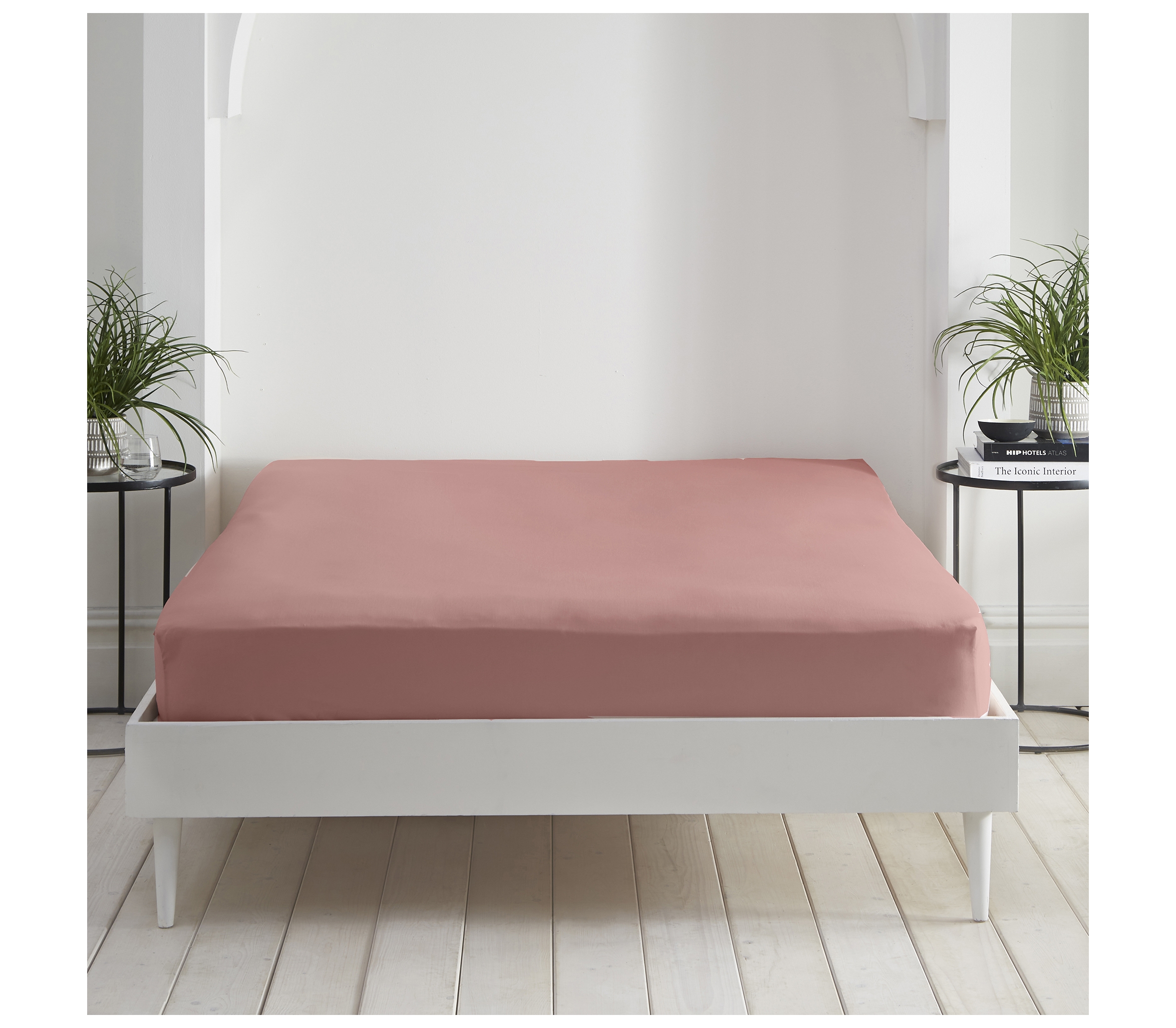 Appletree Cassia Dark Coral Fitted Sheet J Rosenthal & Son