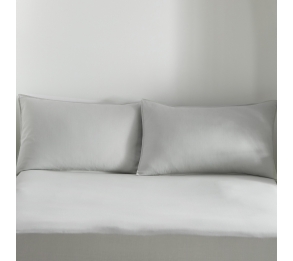 Cassia - Silver Housewife Pillowcases