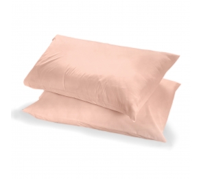 100% Cotton Pair of Housewife Pillowcases - Blush