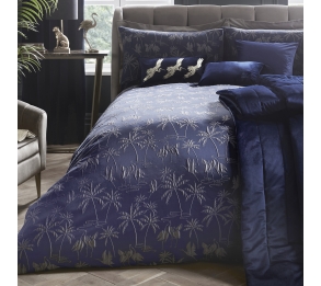 Qing Navy Duvet Cover Set