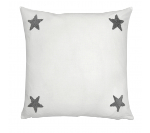 Tufted Star White - Filled Cushion