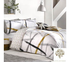 Leda - Grey & Ochre Bedding