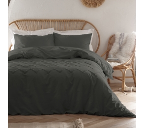 Chevron Tuft - Charcoal