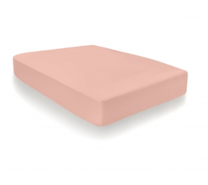 100% Cotton 35cm Deep Fitted Sheet - Blush