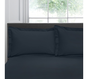 100% Cotton Pair of Oxford Pillowcases - Navy