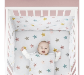 Happy Stars - Cot Bumper