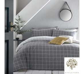 Harvard Check - Grey Bedding