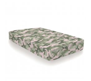 Camouflage - Pink Fitted Sheet