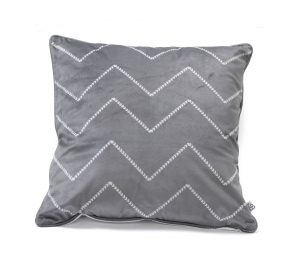 Mini-Bar Grey And White Filled Cushion