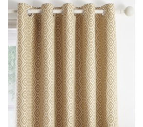 Asha - Ochre Eyelet Curtains