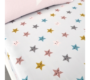 Happy Stars - Fitted Bed Sheets (Twin Pack)