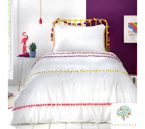 Pom Pom Stripe - Multicolour Bedding