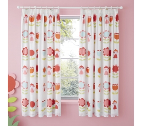 Fairy Garden - Pair of Pencil Pleat Curtains