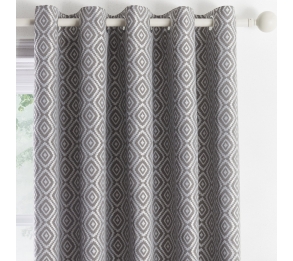 Asha - Slate Eyelet Curtains