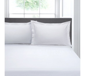 100% Cotton 400TC Pair of Oxford Pillowcases - White