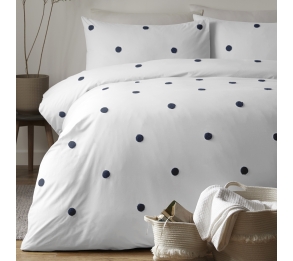 Dot Garden White & Navy
