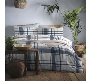 Brampton Check - Navy Bedding