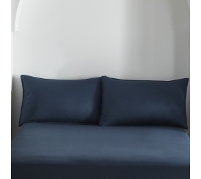 Cassia - Ink Blue Housewife Pillowcases