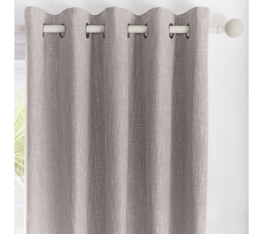 Boucle - Grey Eyelet Curtains