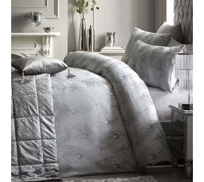 Silver Panache - White & Silver Duvet Cover Set