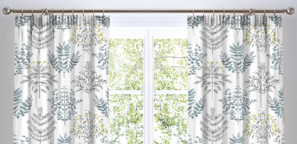 Emily - Duck Egg Pencil Pleat Curtains