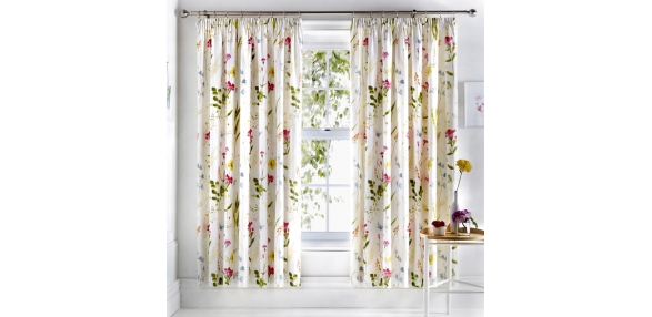 Spring Glade - Multicolour Pencil Pleat  Curtains