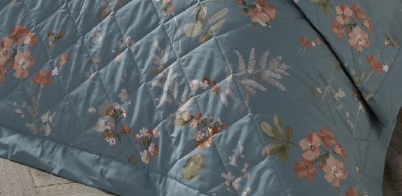 Farah - Duck Egg Bedspread