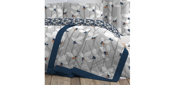 Malmo Floral - Blue Bedspread