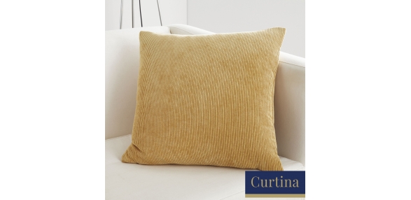Kilbride Cord Ochre Cushion Cover