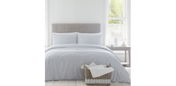 Greenwich - Duvet Set - Silver