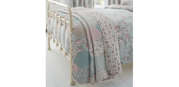 Saskia - Duck Egg Bedspread