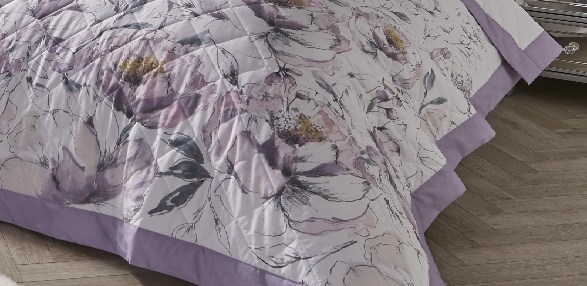 Peony - Amethyst Bedspread