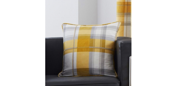 Balmoral Check - Ochre Cushion Cover