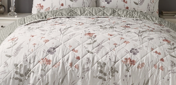 Spring Glade - Coral Bedspread