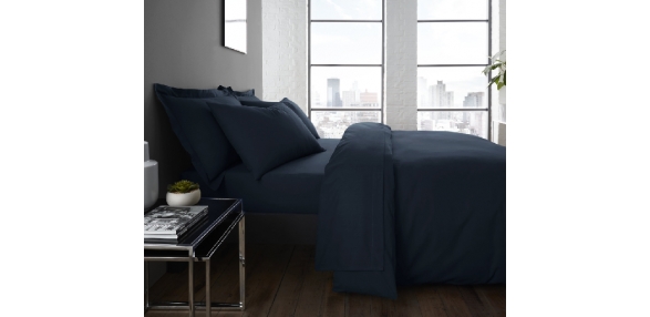 Navy - Housewife Pillowcase (Twin Pack)