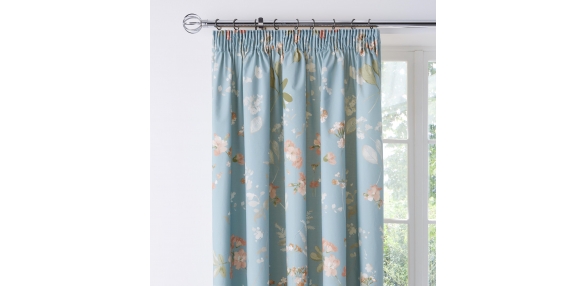 Farah - Duck Egg Pencil Pleat Curtains