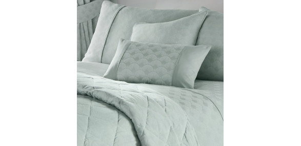 Nouveau Fan Duck Egg - 30x50cm Filled Cushion