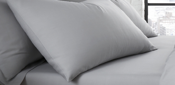 Silver - Housewife Pillowcase (Twin Pack)