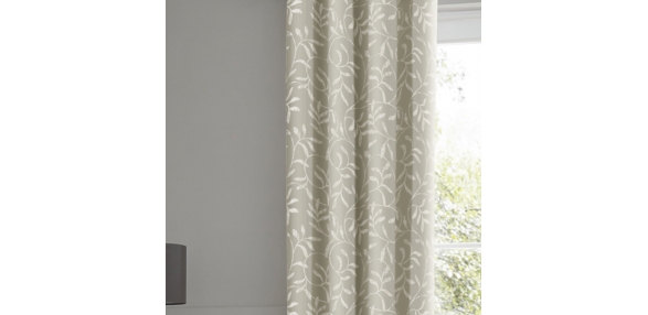 Alexa Linen -  Lined Eyelet Curtains