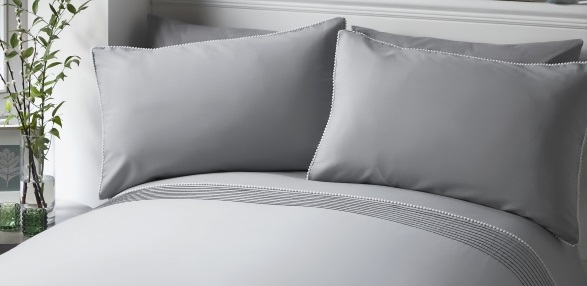 Serene pom pom duvet cover and pillowcase set discount