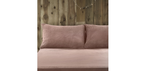 Teddy Fleece Blush Pillowcases