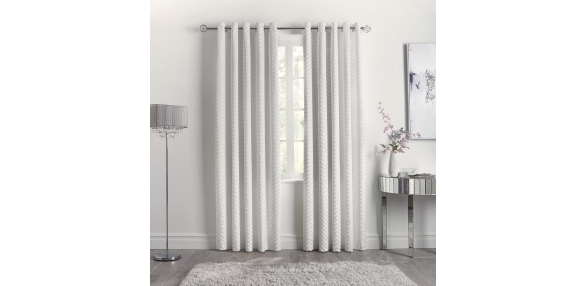 Faye - Ivory Eyelet Curtains