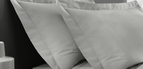 Grey - Oxford Pillowcase (Twin Pack)