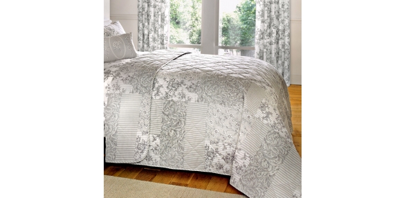 Malton Slate Reversible Bedspread