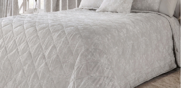 Jasmine - Silver Bedspread